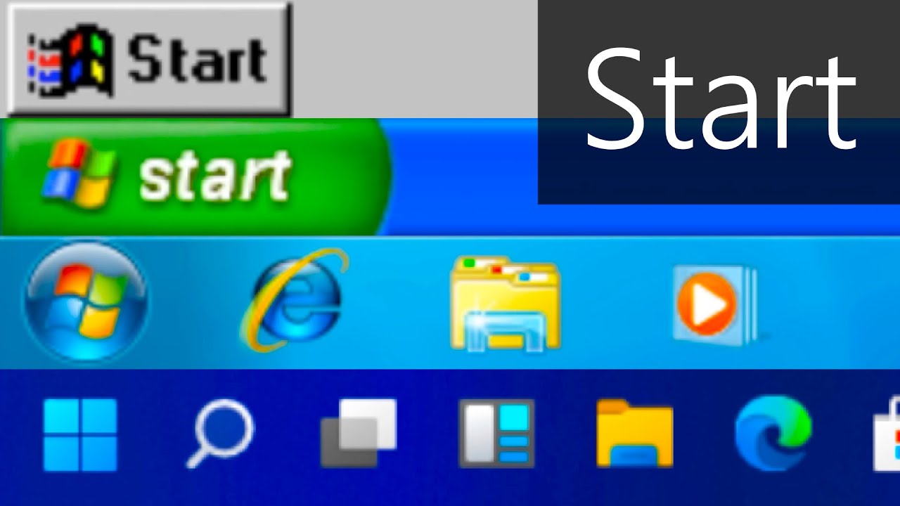 Windows Start Menu Evolution! (95 - 11 + Betas)!